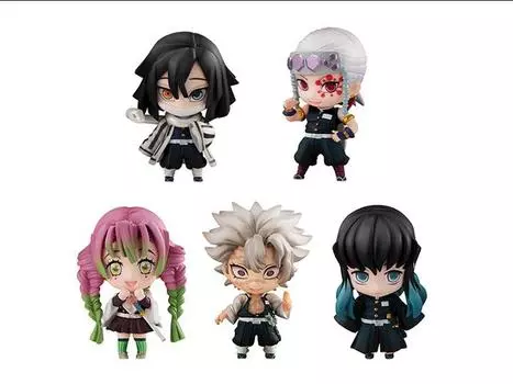 Фигурка Demon Slayer: Kimetsu no Yaiba The Hashiras Mascot Box of 5 Figures (Set B) MEGAHOUSE