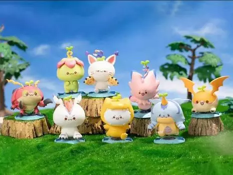 Фигурка Digimon x Budding Pop BN Figure Q Box of 10 Random Figures Bandai Namco