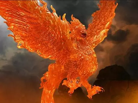 Фигурка Dungeons & Dragons Icons of the Realm: Elder Elemental Phoenix Premium Painted Figure Wizkids