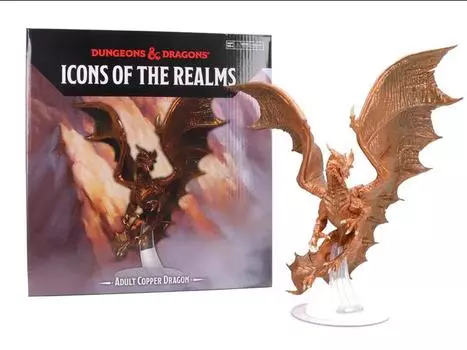 Фигурка Dungeons & Dragons Icons of the Realms Adult Copper Dragon Premium Painted Figure Wizkids