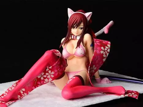 Фигурка Fairy Tail Erza Scarlet (Cherry Blossom Cat Gravure Style Ver.) 1/6 Scale Figure Orca Toys