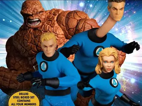 Фигурка Fantastic Four One:12 Collective Deluxe Steel Boxed Set Mezco Toyz