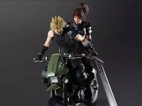 Фигурка Final Fantasy VII Remake Play Arts Kai Jessie, Cloud & Motorcycle Set Square Enix Products