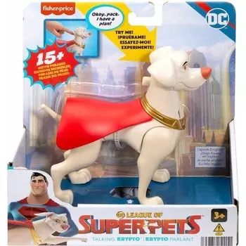 Фигурка Fisher-Price Imaginext Dc League of Super Pets Krypto со звуком