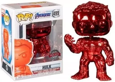 Фигурка Funko Avengers Endgame POP! Marvel Hulk Exclusive Vinyl Figure #499 [Red Chrome]