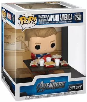 Фигурка Funko Pop! Deluxe Marvel: Avengers Victory Shawarma Series - Captain America, Figure 4 of 6