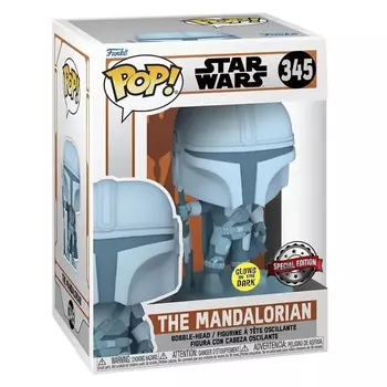 Фигурка Funko Pop! Mandalorian Hologram (Star Wars) Funko Glow in The Dark Exclusive