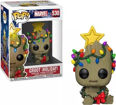 Фигурка Funko Pop! Marvel: Holiday - Groot with Wreath