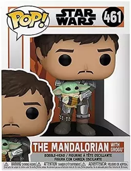 Фигурка Funko POP! Star Wars: The Mandalorian - Din Djarrin Holding Grogu