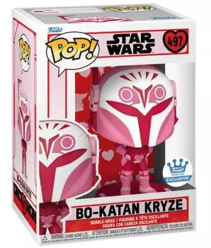 Фигурка Funko Pop! Star Wars: Valentines - Bo-Katan Kryze Bundled with a Byron's Attic Pop Protector