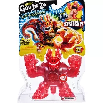 Фигурка Giochi Preziosi Goojitzu Dino X-Ray Blazagon, красный / желтый