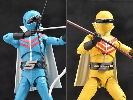 Фигурка Himitsu Sentai Goranger HAF Aoranger and Kiranger Set Evolution-Toy
