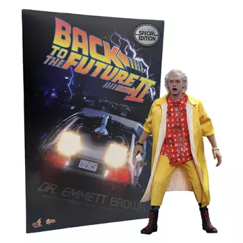 Фигурка Hot Toys Back To The Future Part II – Dr. Emmett Brown MMS380 (Special Edition), 30 см
