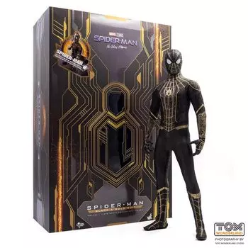 Фигурка Hot Toys Spider-Man:No Way Home 1:6 Spider-Man (Black & Gold Suit), 28, 5 см