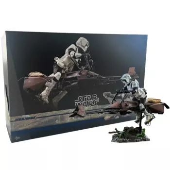 Фигурка Hot Toys Star Wars: Return of the Jedi – 1:6 Scale Scout Trooper and Speeder Bike MMS612