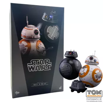 Фигурка Hot Toys Star Wars, The Last Jedi – BB-8 & BB-9E E MMS442, 11 см