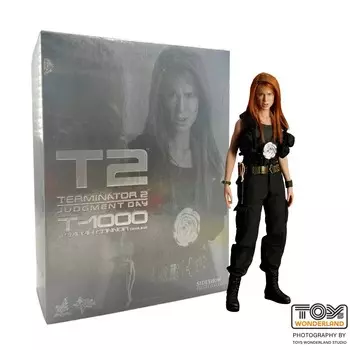 Фигурка Hot Toys Terminator 2, Judgment Day – T-1000 in Sarah MMS125, 28 см