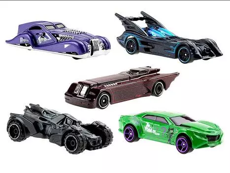 Фигурка Hot Wheels Batman Mix 4 Case of 10 Cars Mattel