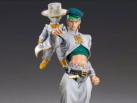 Фигурка JoJo's Bizarre Adventure Super Action Statue Rohan Kishibe & Heaven's Door (Reissue) Medicos