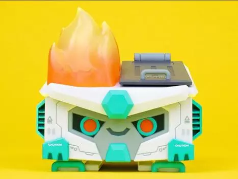 Фигурка Lil Dumpster Fire Mecha Dumpster Fire DF-79 Vinyl Figure 100% Soft