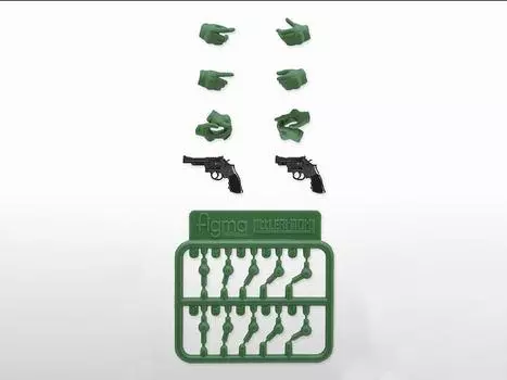 Фигурка Little Armory LAOP07 figma Tactical Gloves 2 Revolver Set (Green) Takara Tomy