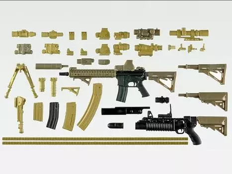 Фигурка Little Armory LS05 figma M4A1 Asato Miyo 1/12 Scale Mission Pack Takara Tomy