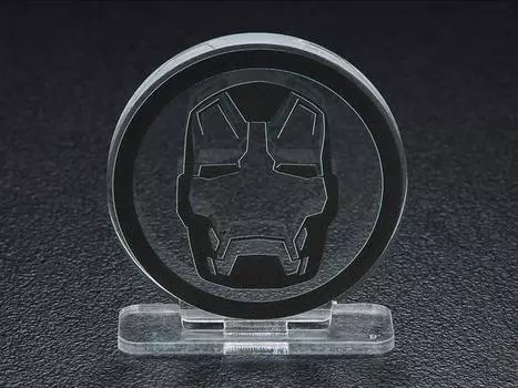 Фигурка Marvel Acrylic Logo Display EX Iron Man Hero Mark Exclusive Bandai Spirits