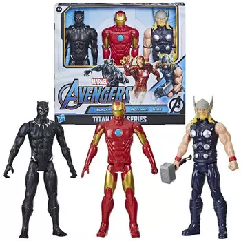 Фигурка Marvel Черная Пантера Тор Железный Человек Набор Из 3 Фигур Мстители