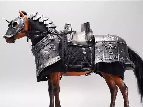 Фигурка Medieval Horse Harness (Black) 1/6 Scale Accessory Set Jxk.Studio