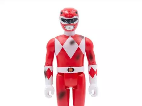 Фигурка Mighty Morphin Power Rangers ReAction Red Ranger (Battle Damaged Ver.) SDCC 2021 Exclusive Figure SUPER7