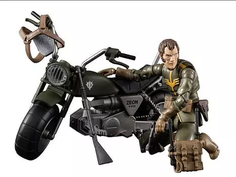 Фигурка Mobile Suit Gundam G.M.G. Principality of Zeon VSP General Soldier & Motorcycle MEGAHOUSE