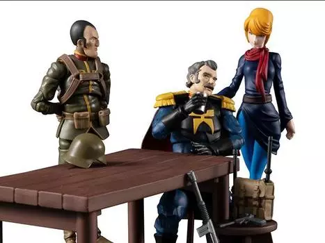 Фигурка Mobile Suit Gundam G.M.G. Principality of Zeon Team Ramba Ral & Motorcycle Set (With Gift) Megahouse