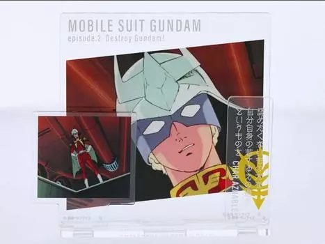 Фигурка Mobile Suit Gundam Gundam Dialogue Acrylic Collection Episode 2 Char Aznable (Ver. B) Exclusive Acrylic Stand Bandai Spirits