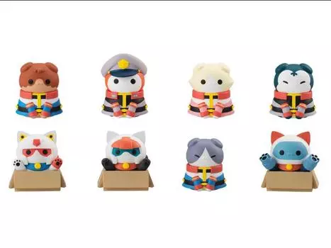 Фигурка Mobile Suit Gundam Mega Cat Project Nyandam! Earth Federation Forces Box of 8 Figures (With Gift) Megahouse