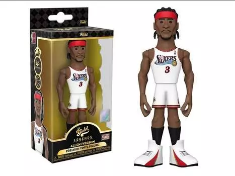 Фигурка NBA: Philadelphia 76ers Gold Legends Allen Iverson 5-inch Premium Vinyl Figure Funko
