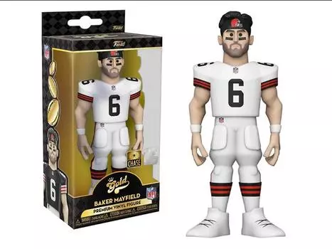 Фигурка NFL: Cleveland Browns Gold Baker Mayfield 5-Inch Premium Vinyl Figure (Chase) Funko