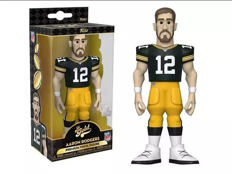 Фигурка NFL: Green Bay Packers Gold Aaron Rodgers 5-Inch Premium Vinyl Figure FUNKO