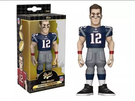 Фигурка NFL: New England Patriots Gold Tom Brady 5-Inch Premium Vinyl Figure (Chase) Funko