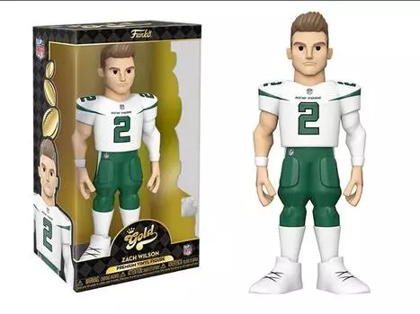 Фигурка NFL: New York Jets Gold Zach Wilson 12-Inch Premium Vinyl Figure Funko