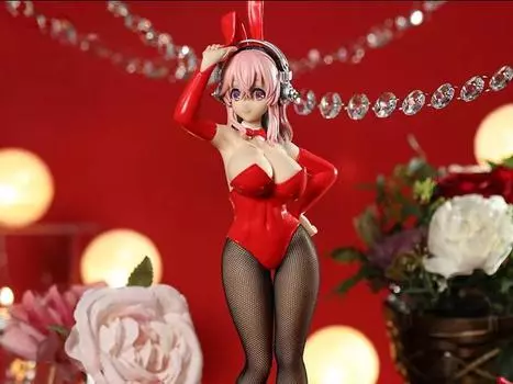 Фигурка Nitroplus BiCute Bunnies Super Sonico (Red Rabbit Ver.) Figure Furyu