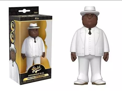 Фигурка Notorious B.I.G. Gold Biggie Smalls White Suit 5-Inch Premium Vinyl Figure Funko