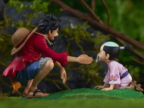 Фигурка One Piece Ichibansho Revible Moment Monkey D. Luffy & Momonosuke (TBA) Bandai Spirits