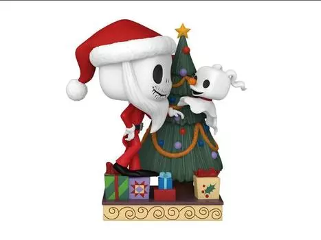 Фигурка Pop! Deluxe: The Nightmare Before Christmas 30th Anniversary Jack and Zero with Tree Funko