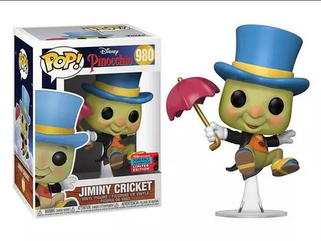 Фигурка Pop! Disney: Pinocchio - Jiminy Cricket with Umbrella NYCC 2020 Exclusive Funko