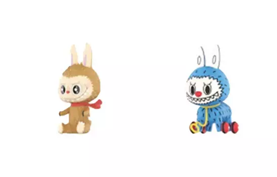 Фигурка Pop Mart Labubu The Monsters Toy Collection Blind Box Products Single Mystery Box, 8 см, Plush Doll + Drag Toy