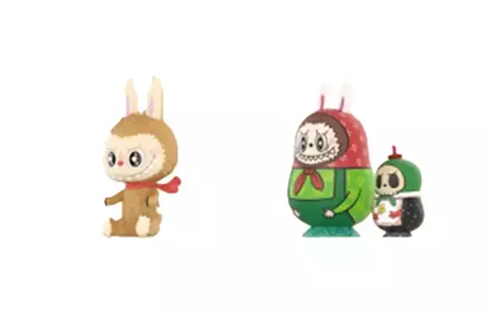 Фигурка Pop Mart Labubu The Monsters Toy Collection Blind Box Mystery Box, 8 см, Plush Doll + Matryoshka Doll