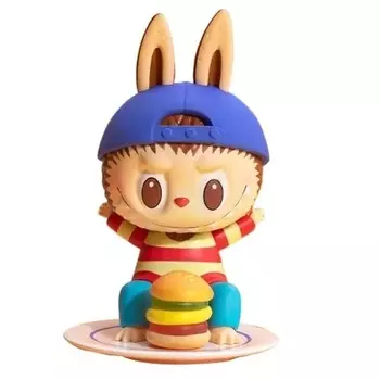 Фигурка Pop Mart Labubu The Monsters Zimomo Sweet Burger Hang, мультиколор