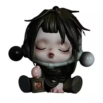Фигурка Pop Mart Skullpanda The Ink Plum Blossom Series, The Bamboo