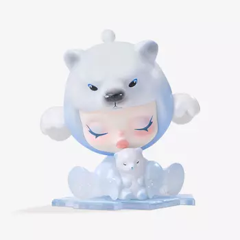 Фигурка Pop Mart Skullpanda The Mare of Animals Series, The Polar Bear