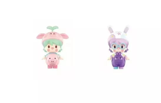Фигурка Pop Mart Sweet Beans Animal Baby Collection, Piglet + Rabbit